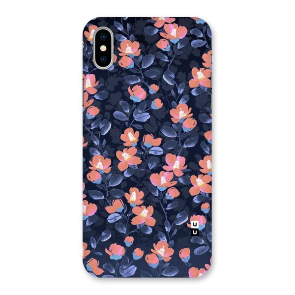 Tiny Peach Flowers Back Case for iPhone X