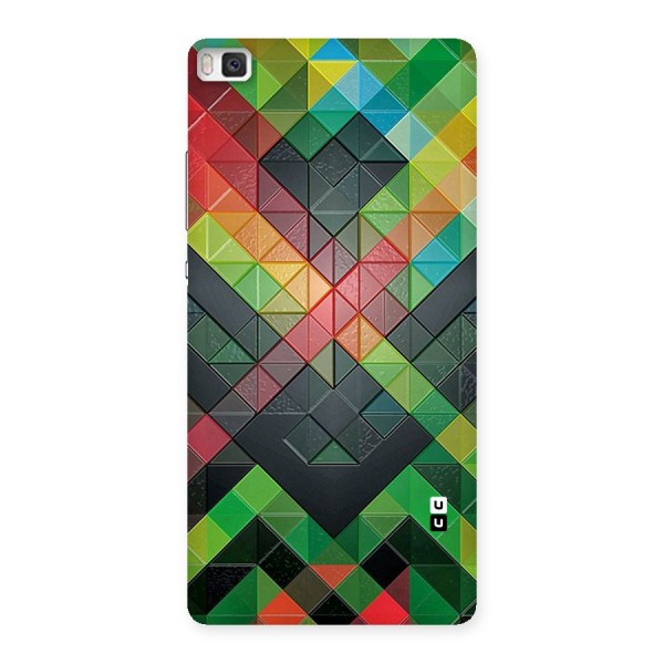 Too Much Colors Pattern Back Case for Huawei P8