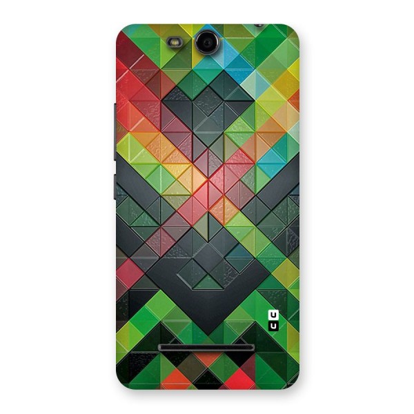 Too Much Colors Pattern Back Case for Micromax Canvas Juice 3 Q392