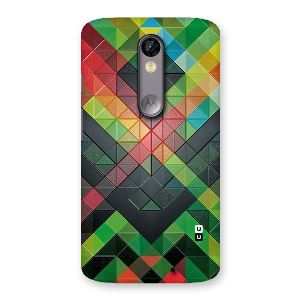 Too Much Colors Pattern Back Case for Moto X Force