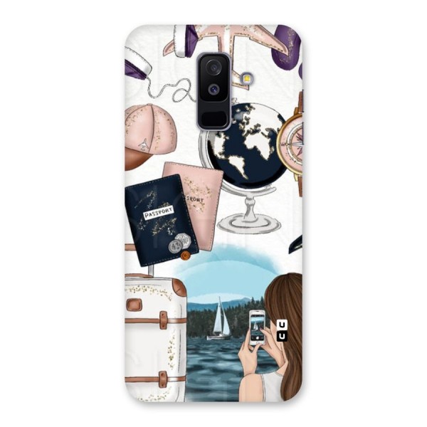 Travel Diaries Back Case for Galaxy A6 Plus