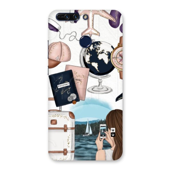 Travel Diaries Back Case for Honor 8 Pro