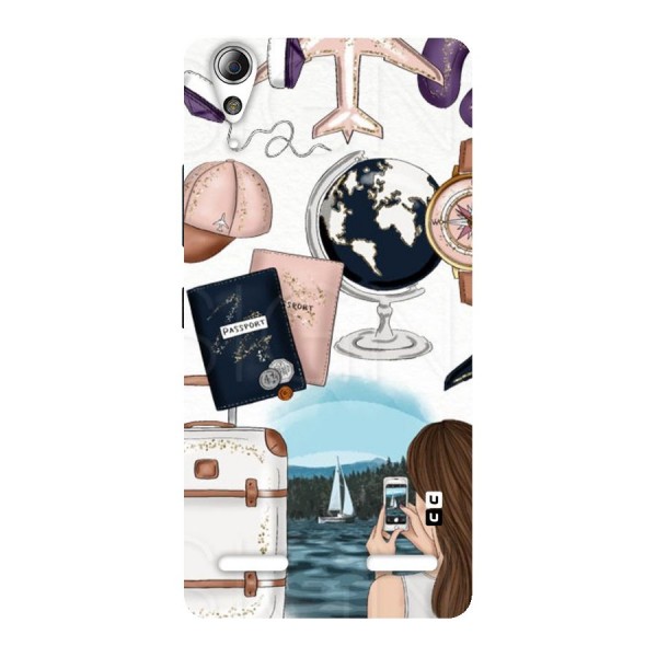 Travel Diaries Back Case for Lenovo A6000