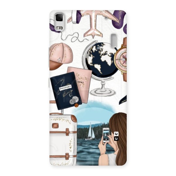 Travel Diaries Back Case for Lenovo A7000