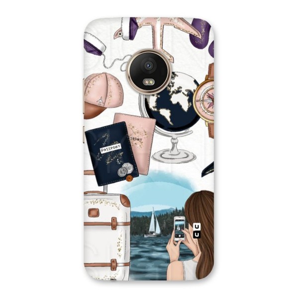 Travel Diaries Back Case for Moto G5 Plus