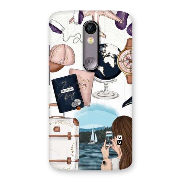 Travel Diaries Back Case for Moto X Force