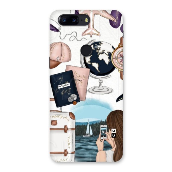 Travel Diaries Back Case for OnePlus 5T