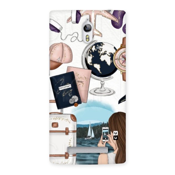 Travel Diaries Back Case for Oppo Find 7