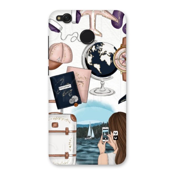 Travel Diaries Back Case for Redmi 4