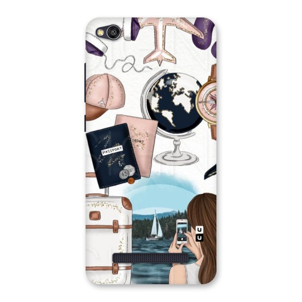 Travel Diaries Back Case for Redmi 4A