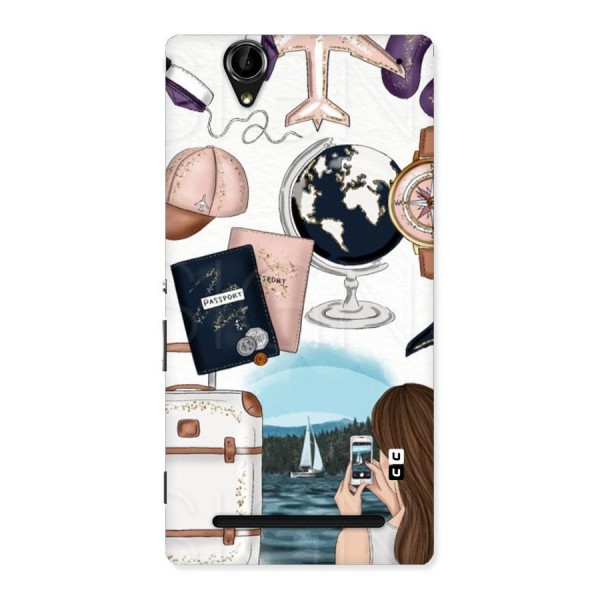 Travel Diaries Back Case for Sony Xperia T2