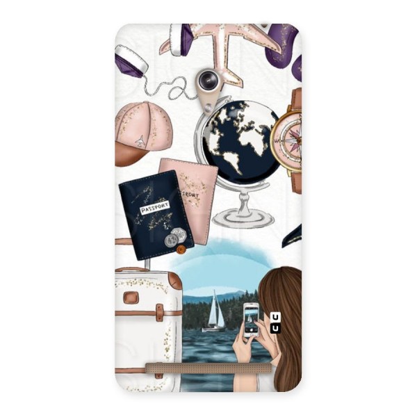 Travel Diaries Back Case for Zenfone 6