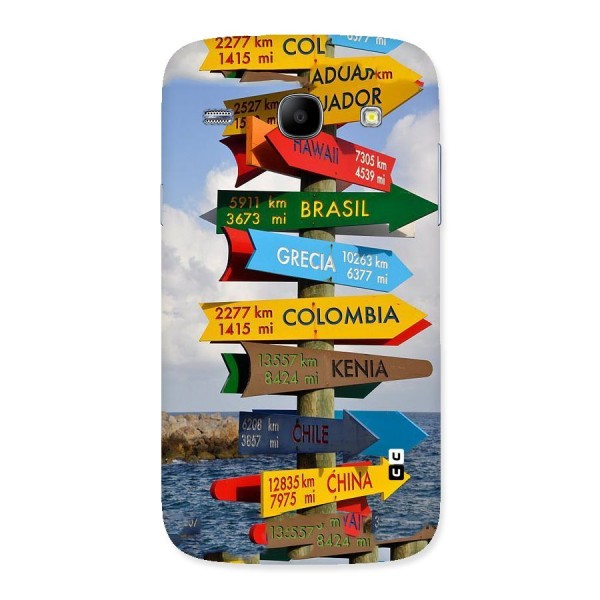 Travel Directions Back Case for Galaxy Core