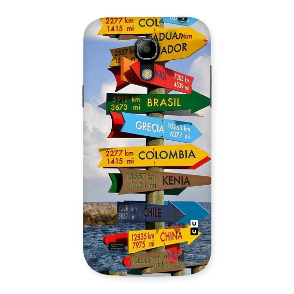 Travel Directions Back Case for Galaxy S4 Mini