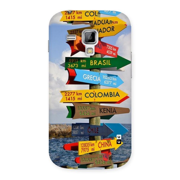 Travel Directions Back Case for Galaxy S Duos