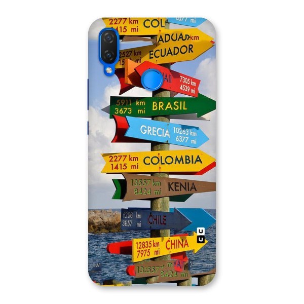 Travel Directions Back Case for Huawei P Smart+