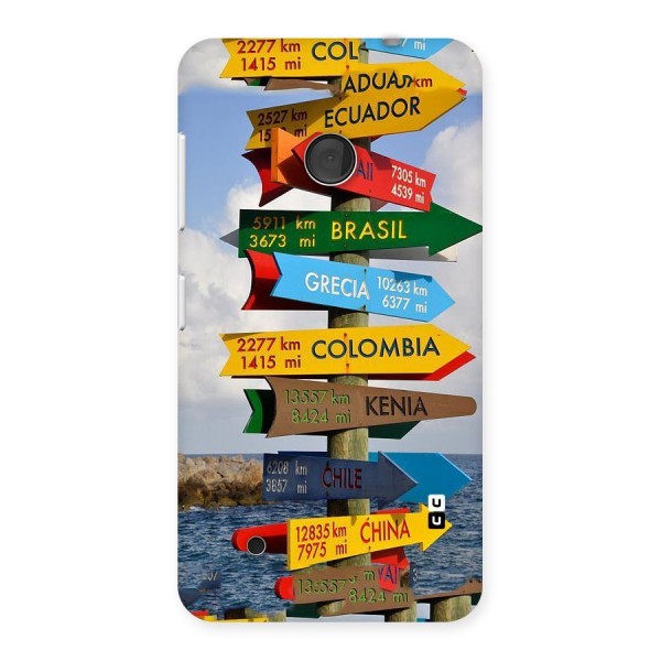 Travel Directions Back Case for Lumia 530