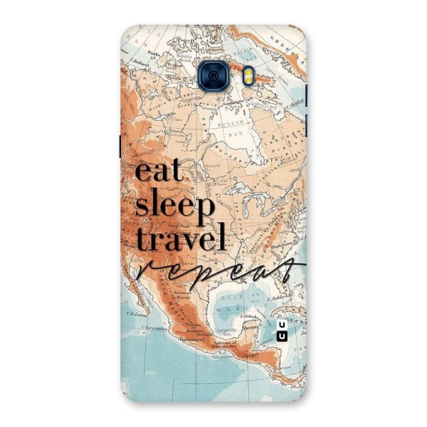 Travel Repeat Back Case for Galaxy C7 Pro