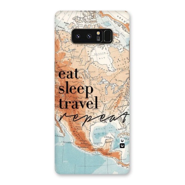 Travel Repeat Back Case for Galaxy Note 8