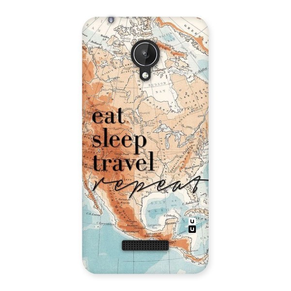 Travel Repeat Back Case for Micromax Canvas Spark Q380