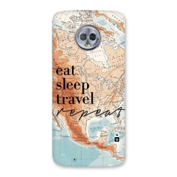 Travel Repeat Back Case for Moto G6