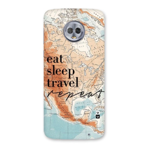 Travel Repeat Back Case for Moto G6 Plus
