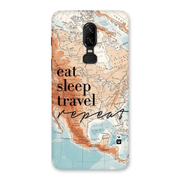 Travel Repeat Back Case for OnePlus 6