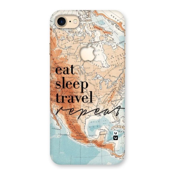 Travel Repeat Back Case for iPhone 7 Apple Cut