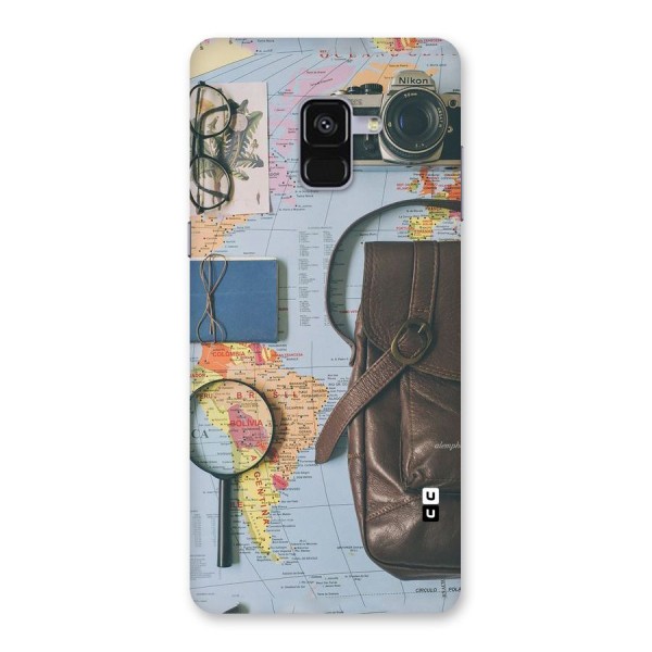 Travel Requisites Back Case for Galaxy A8 Plus