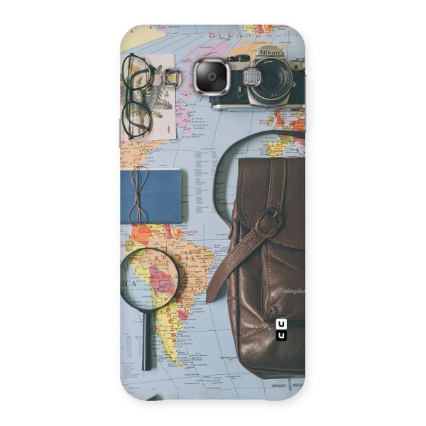 Travel Requisites Back Case for Galaxy E7