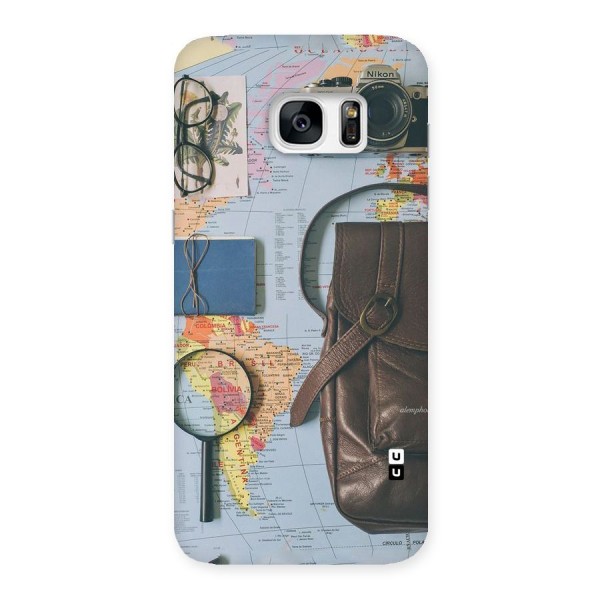 Travel Requisites Back Case for Galaxy S7 Edge