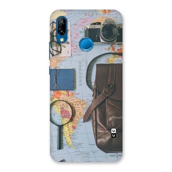 Travel Requisites Back Case for Huawei P20 Lite