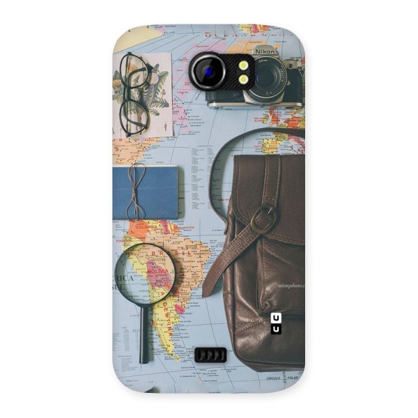 Travel Requisites Back Case for Micromax Canvas 2 A110
