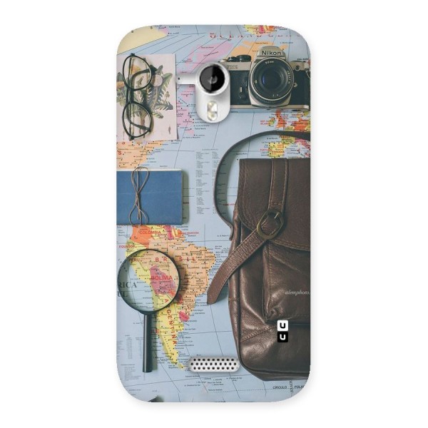 Travel Requisites Back Case for Micromax Canvas HD A116