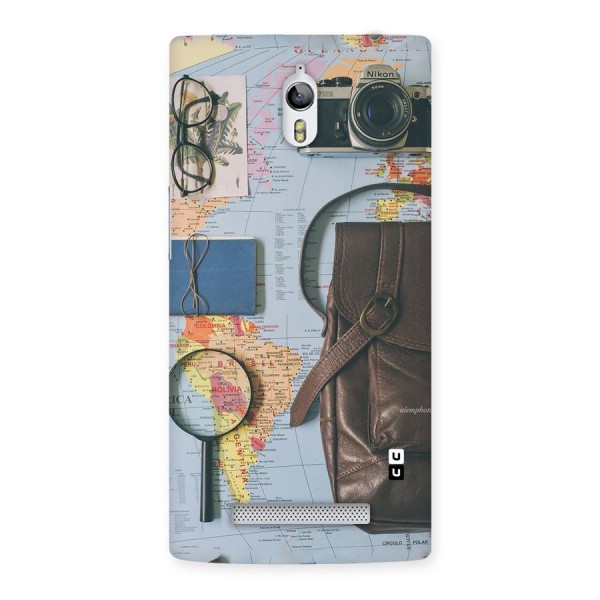 Travel Requisites Back Case for Oppo Find 7