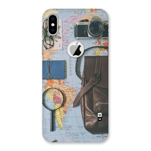 Travel Requisites Back Case for iPhone XS Logo Cut