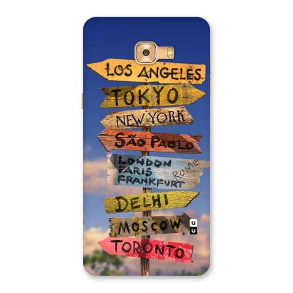Travel Signs Back Case for Galaxy C9 Pro