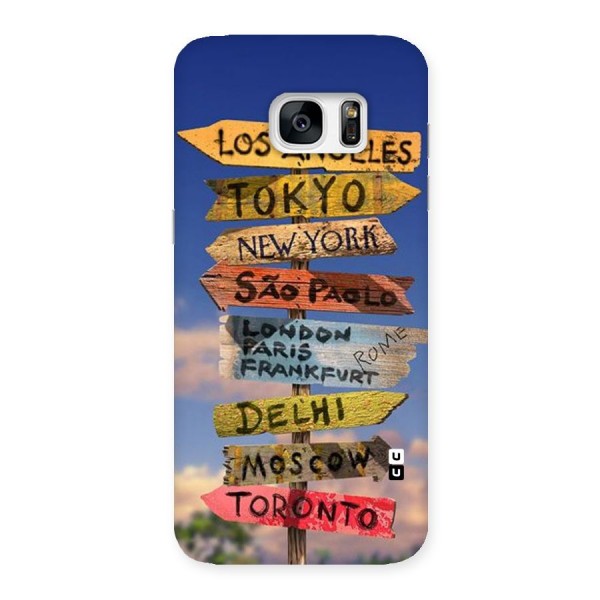 Travel Signs Back Case for Galaxy S7 Edge
