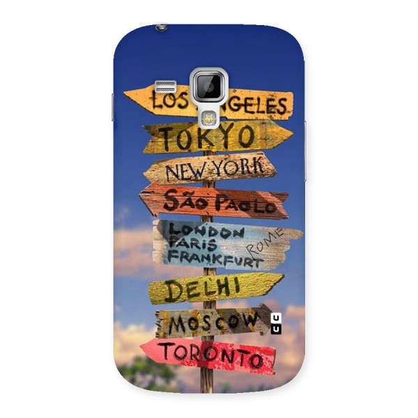 Travel Signs Back Case for Galaxy S Duos