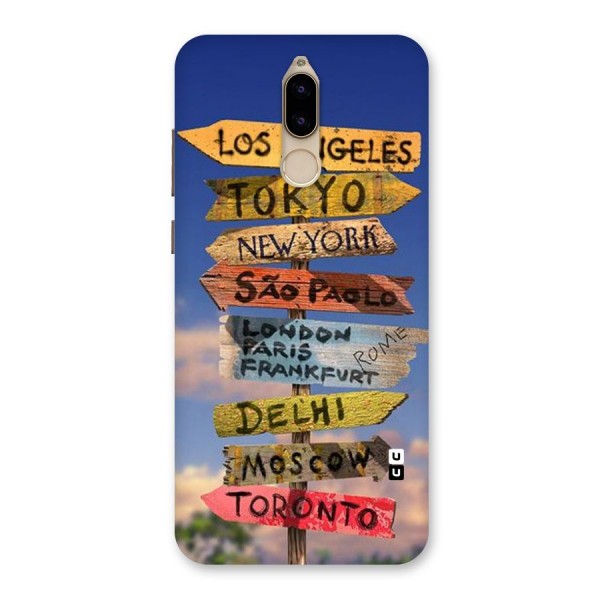 Travel Signs Back Case for Honor 9i