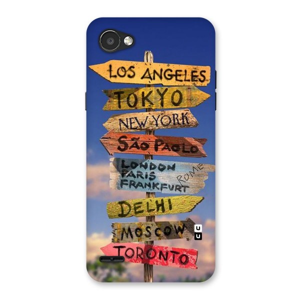 Travel Signs Back Case for LG Q6