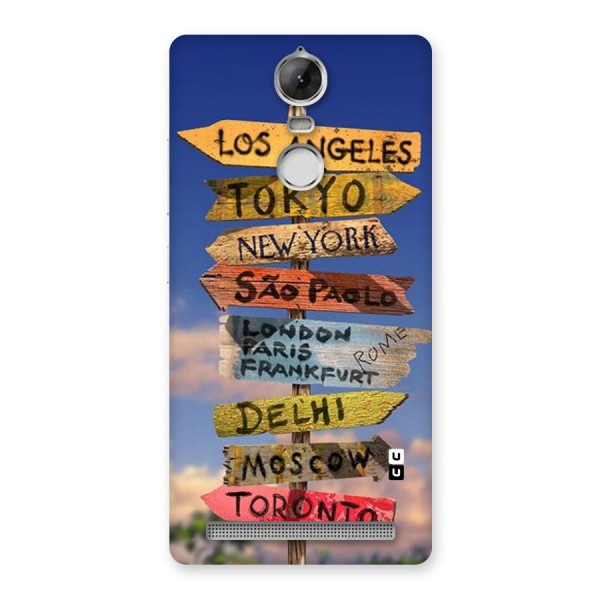 Travel Signs Back Case for Vibe K5 Note