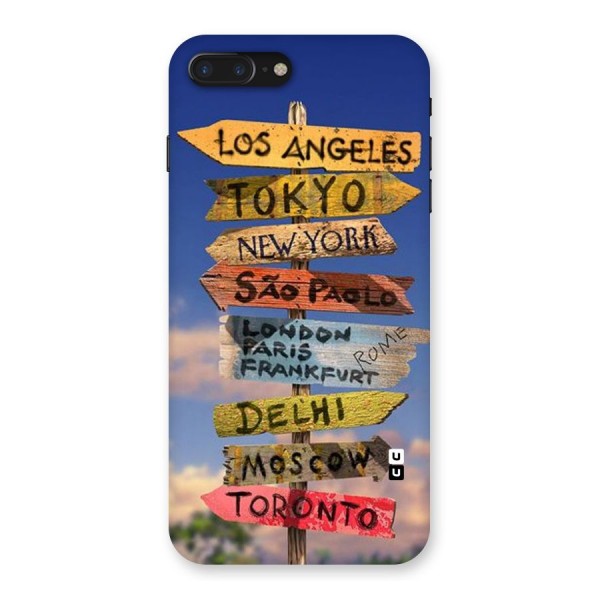 Travel Signs Back Case for iPhone 7 Plus