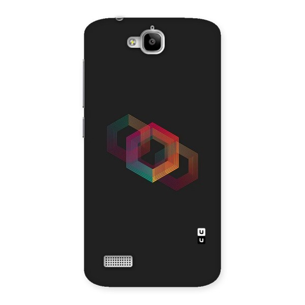 Tri-hexa Colours Back Case for Honor Holly