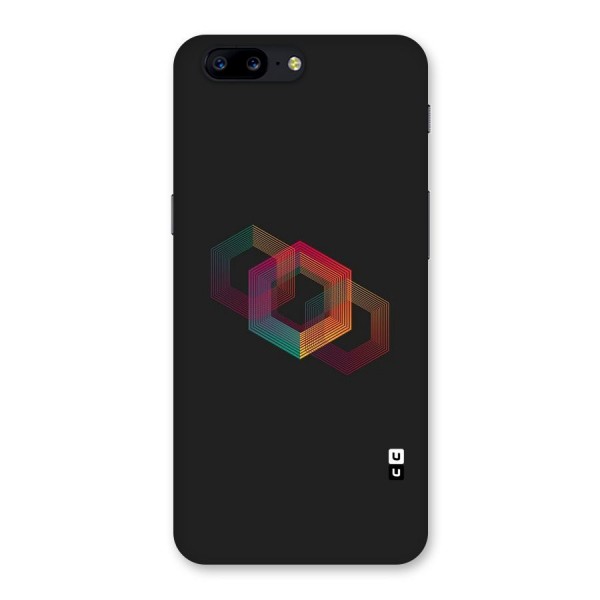 Tri-hexa Colours Back Case for OnePlus 5
