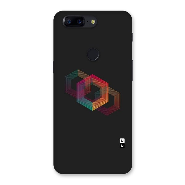 Tri-hexa Colours Back Case for OnePlus 5T