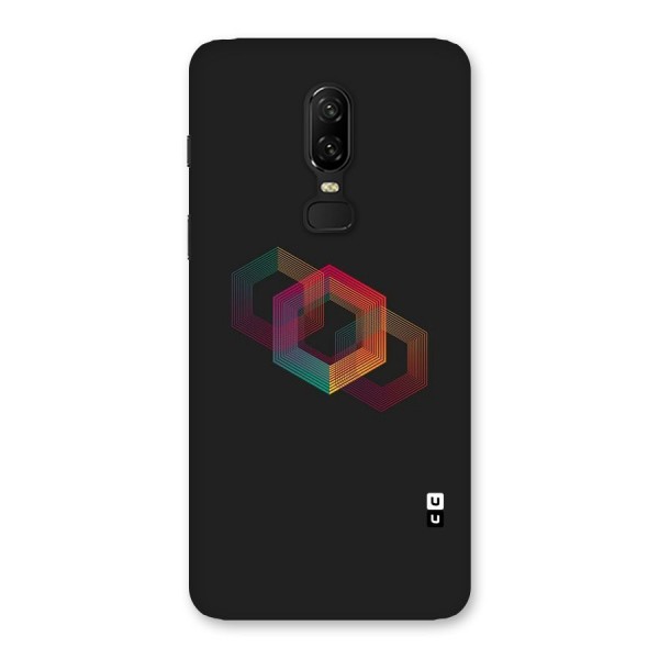 Tri-hexa Colours Back Case for OnePlus 6