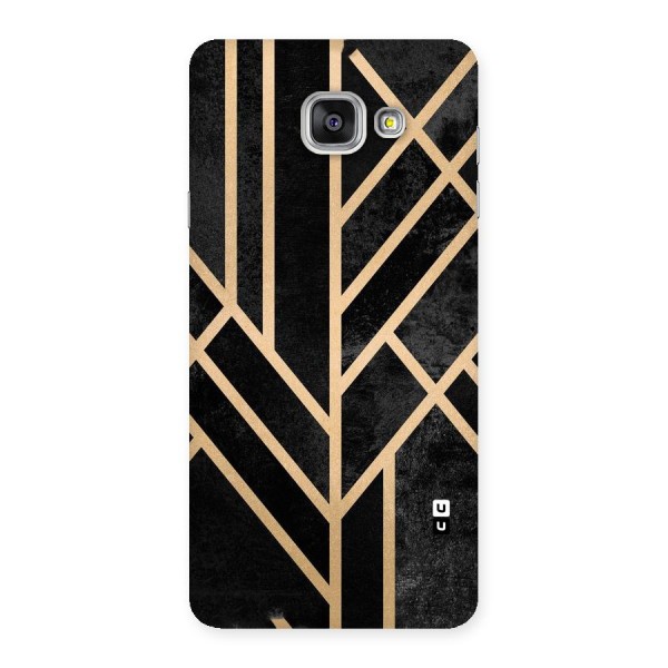 Tri Lines Gold Back Case for Galaxy A7 2016