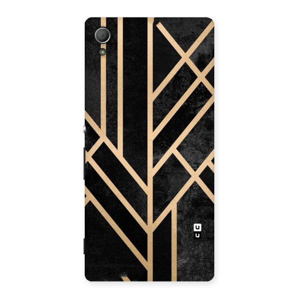 Tri Lines Gold Back Case for Xperia Z3 Plus