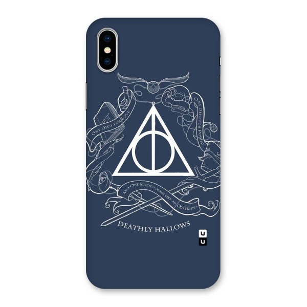 Triangle Blue Back Case for iPhone XS